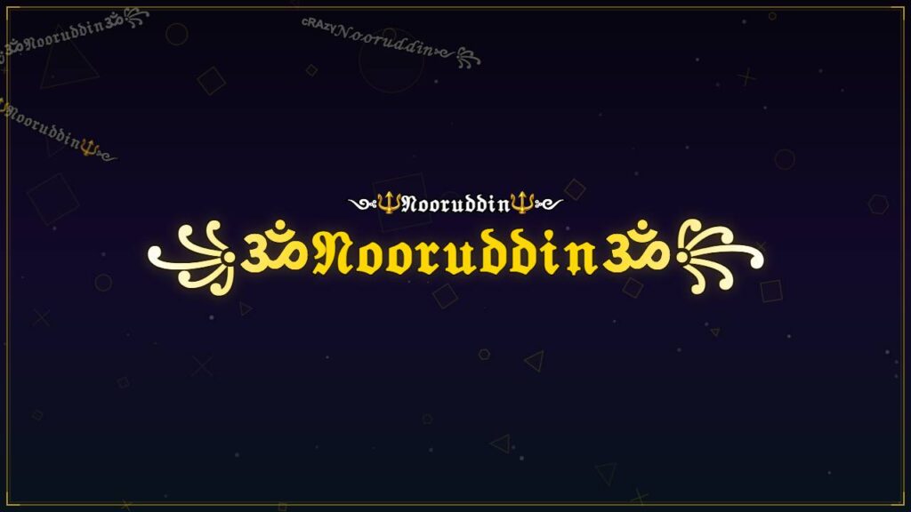 ꧁ॐ𝔑𝔬𝔬𝔯𝔲𝔡𝔡𝔦𝔫ॐ꧂ – Nooruddin Stylish Name