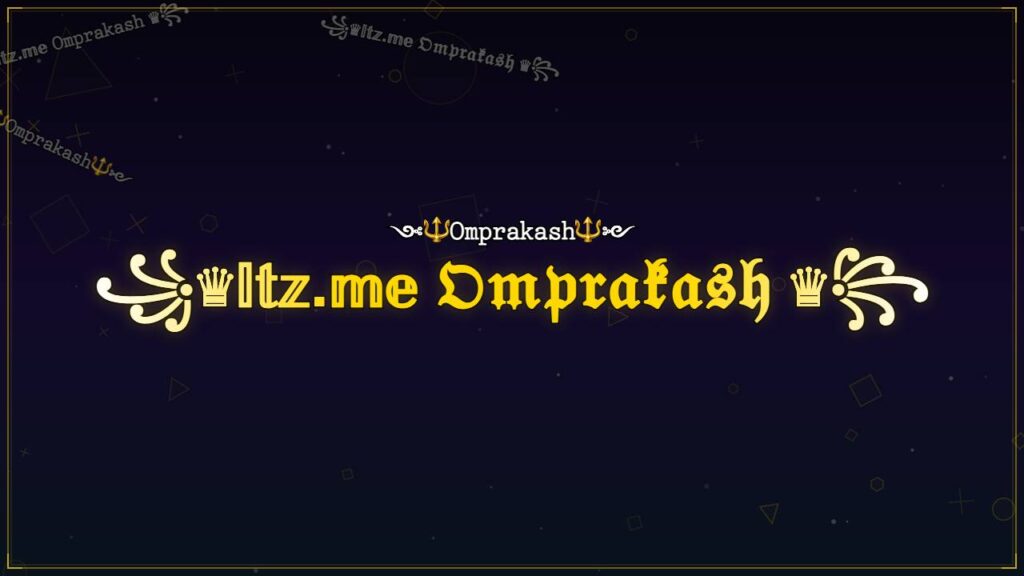 ꧁♛𝕀𝕥𝕫.𝕞𝕖 𝔒𝔪𝔭𝔯𝔞𝔨𝔞𝔰𝔥 ♛꧂ – Omprakash Stylish Name