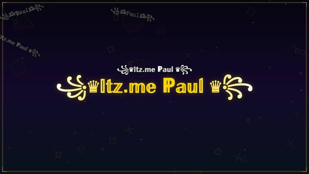 ꧁♛𝕀𝕥𝕫.𝕞𝕖 ℙ𝕒𝕦𝕝 ♛꧂ – Paul Stylish Name