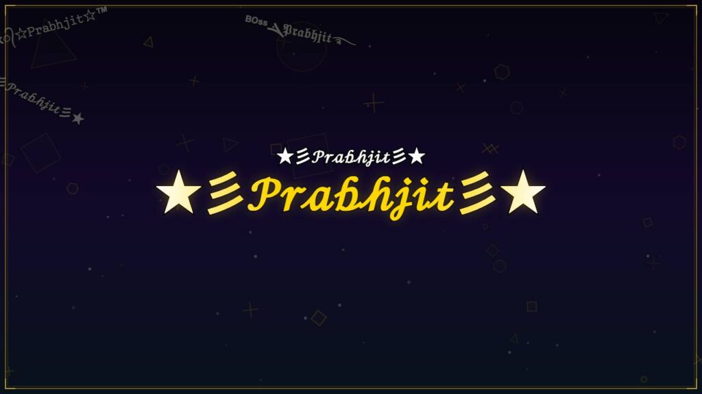 ★彡𝒫𝓇𝒶𝒷𝒽𝒿𝒾𝓉彡★ – Prabhjit Stylish Name