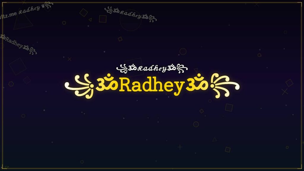 ꧁ॐ𝚁𝚊𝚍𝚑𝚎𝚢ॐ꧂ – Radhey Stylish Name