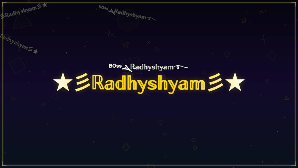 ★彡ℝ𝕒𝕕𝕙𝕪𝕤𝕙𝕪𝕒𝕞彡★ – Radhyshyam Stylish Name