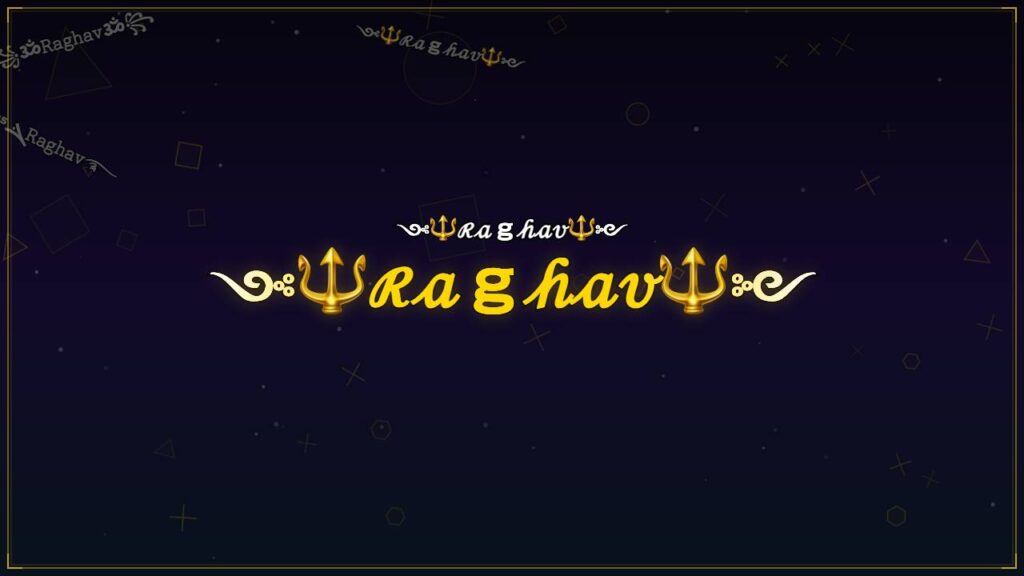 ༺🔱ℛ𝒶ℊ𝒽𝒶𝓋🔱༻ – Raghav Stylish Name