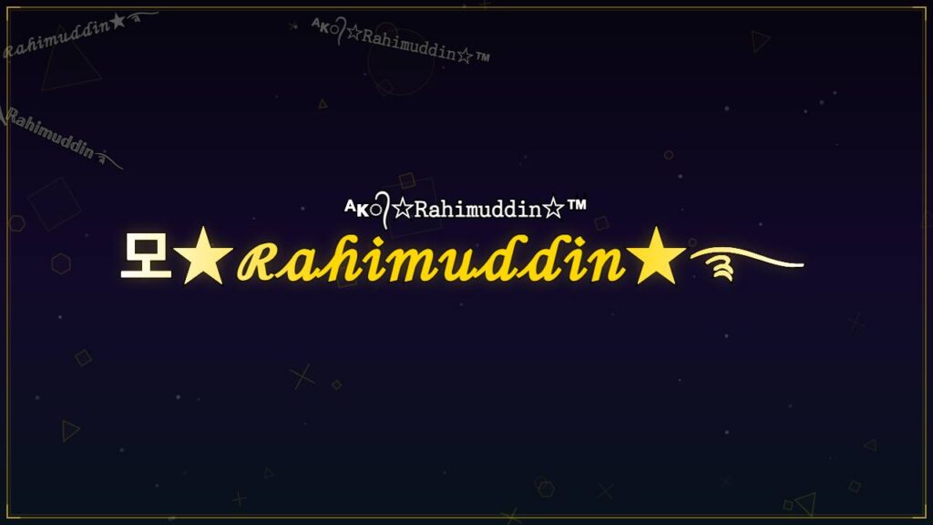 모★ℛ𝒶𝒽𝒾𝓂𝓊𝒹𝒹𝒾𝓃★࿐ – Rahimuddin Stylish Name