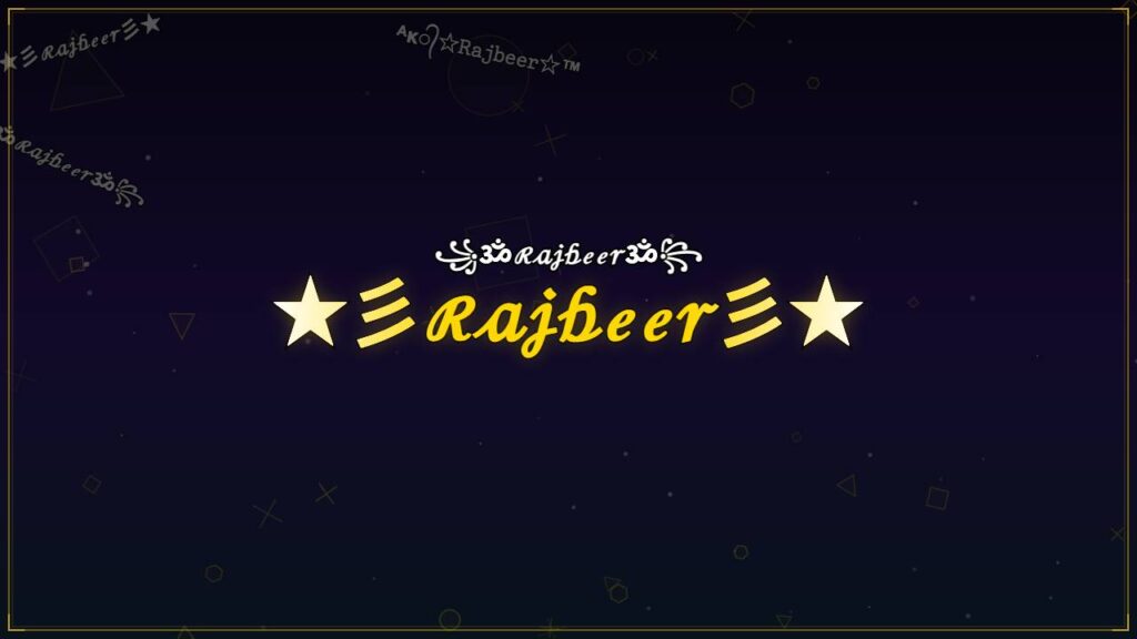 ★彡ℛ𝒶𝒿𝒷ℯℯ𝓇彡★ – Rajbeer Stylish Name
