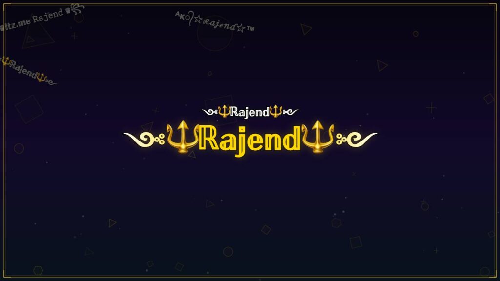 ༺🔱ℝ𝕒𝕛𝕖𝕟𝕕🔱༻ – Rajend Stylish Name