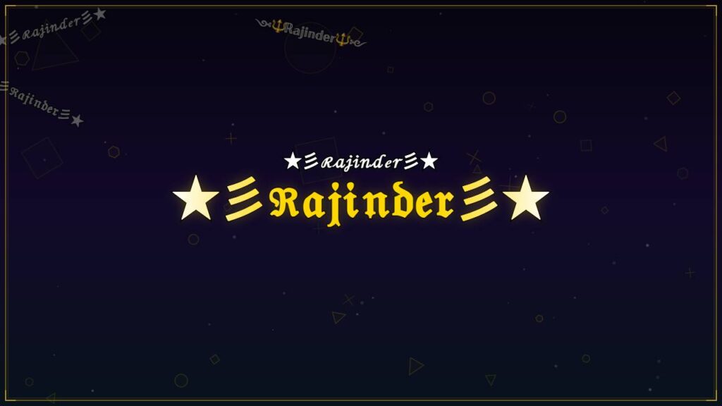 ★彡ℜ𝔞𝔧𝔦𝔫𝔡𝔢𝔯彡★ – Rajinder Stylish Name