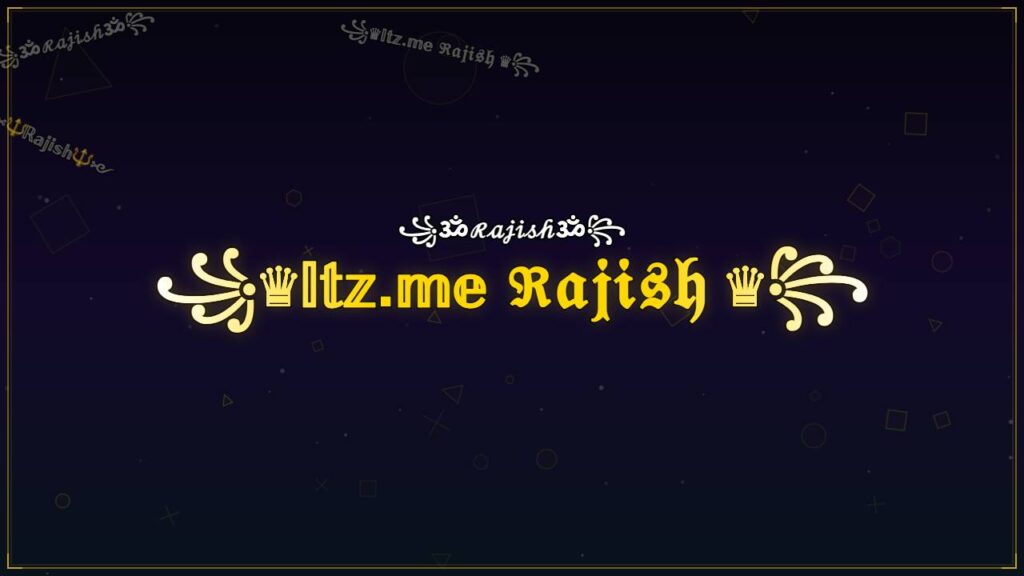 ꧁♛𝕀𝕥𝕫.𝕞𝕖 ℜ𝔞𝔧𝔦𝔰𝔥 ♛꧂ – Rajish Stylish Name