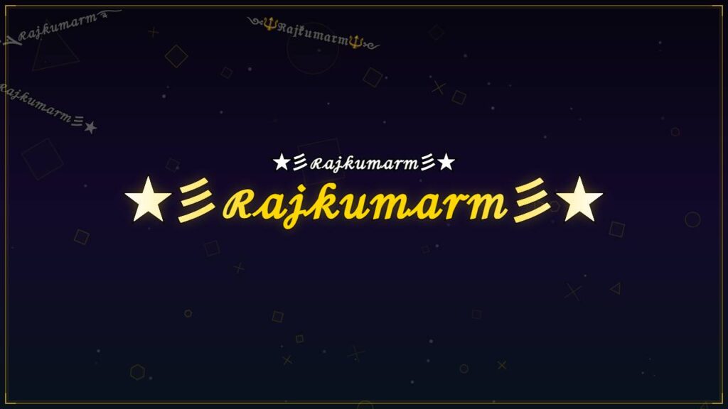 ★彡ℛ𝒶𝒿𝓀𝓊𝓂𝒶𝓇𝓂彡★ – Rajkumarm Stylish Name