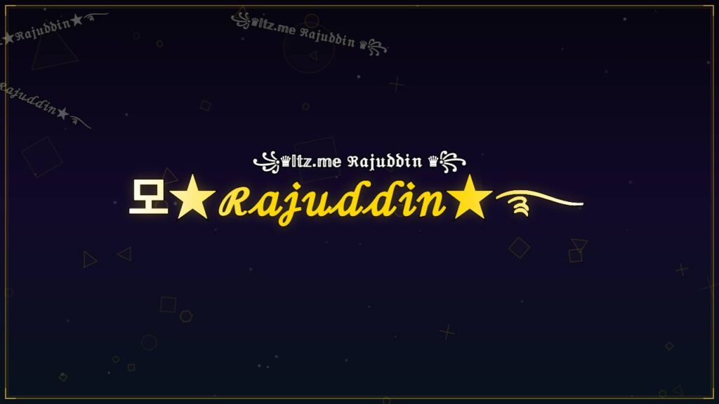 모★ℛ𝒶𝒿𝓊𝒹𝒹𝒾𝓃★࿐ – Rajuddin Stylish Name