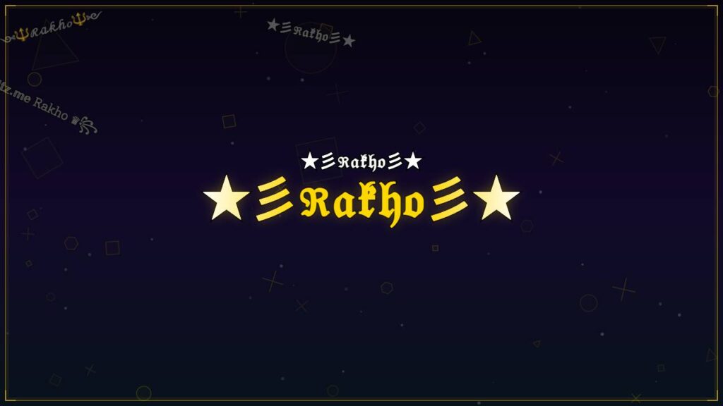 ★彡ℜ𝔞𝔨𝔥𝔬彡★ – Rakho Stylish Name