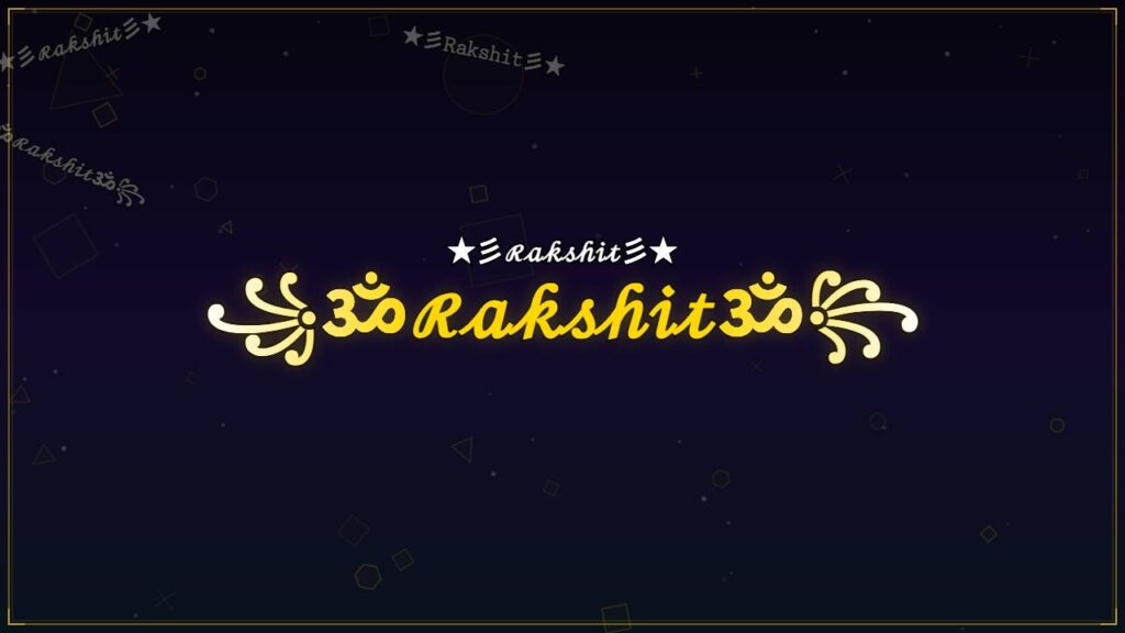 ꧁ॐℛ𝒶𝓀𝓈𝒽𝒾𝓉ॐ꧂ – Rakshit Stylish Name