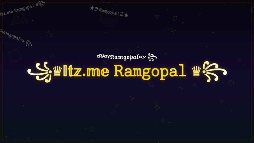 ꧁♛𝕀𝕥𝕫.𝕞𝕖 𝚁𝚊𝚖𝚐𝚘𝚙𝚊𝚕 ♛꧂ – Ramgopal Stylish Name