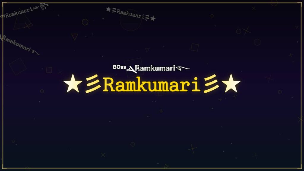 ★彡𝚁𝚊𝚖𝚔𝚞𝚖𝚊𝚛𝚒彡★ – Ramkumari Stylish Name