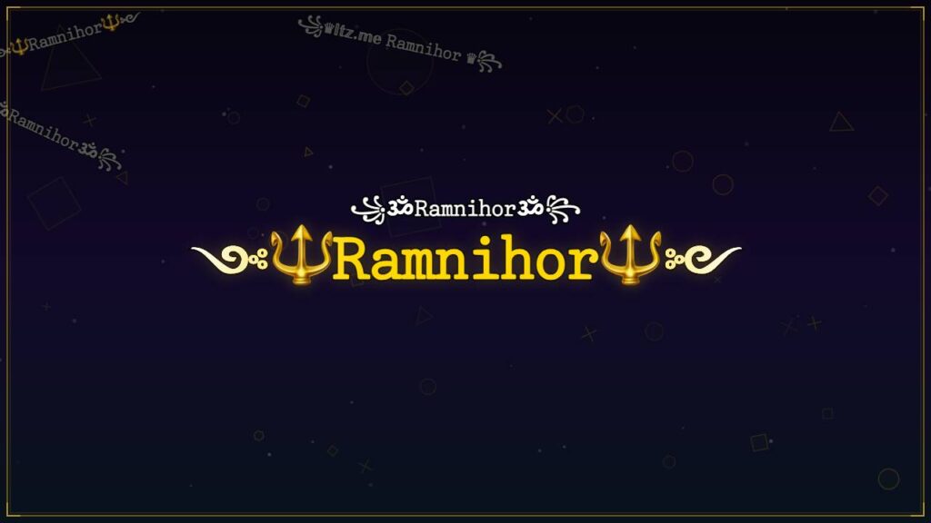 ༺🔱𝚁𝚊𝚖𝚗𝚒𝚑𝚘𝚛🔱༻ – Ramnihor Stylish Name