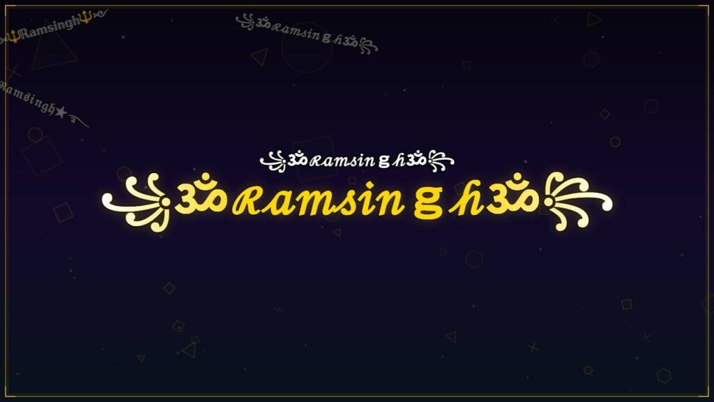 ꧁ॐℛ𝒶𝓂𝓈𝒾𝓃ℊ𝒽ॐ꧂ – Ramsingh Stylish Name