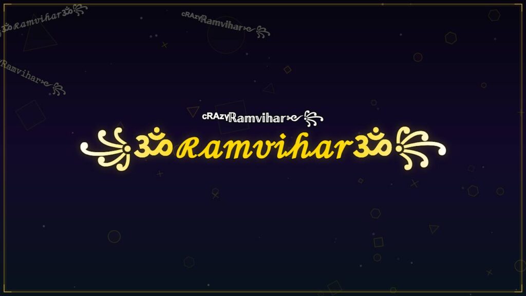 ꧁ॐℛ𝒶𝓂𝓋𝒾𝒽𝒶𝓇ॐ꧂ – Ramvihar Stylish Name