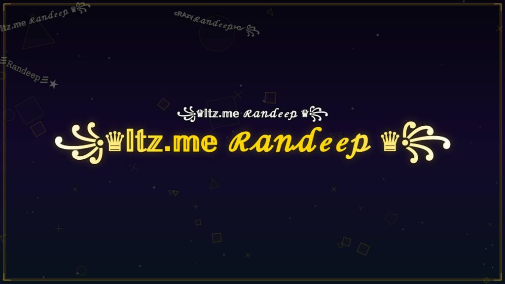 ꧁♛𝕀𝕥𝕫.𝕞𝕖 ℛ𝒶𝓃𝒹ℯℯ𝓅 ♛꧂ – Randeep Stylish Name