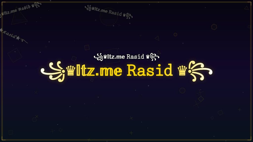 ꧁♛𝕀𝕥𝕫.𝕞𝕖 𝚁𝚊𝚜𝚒𝚍 ♛꧂ – Rasid Stylish Name