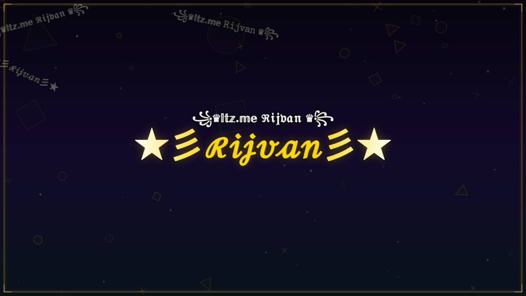 ★彡ℛ𝒾𝒿𝓋𝒶𝓃彡★ – Rijvan Stylish Name