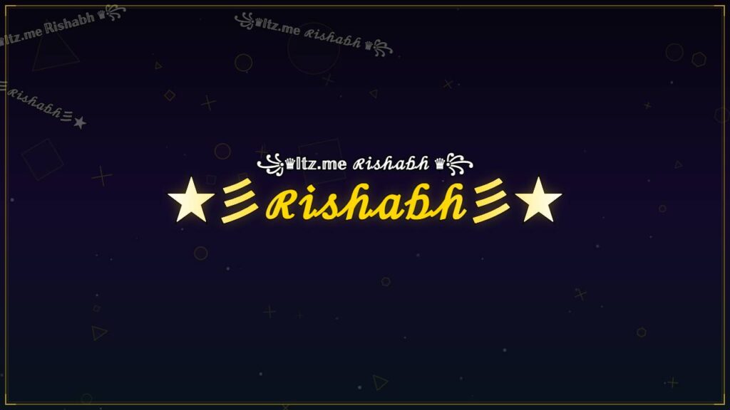 ★彡ℛ𝒾𝓈𝒽𝒶𝒷𝒽彡★ – Rishabh Stylish Name