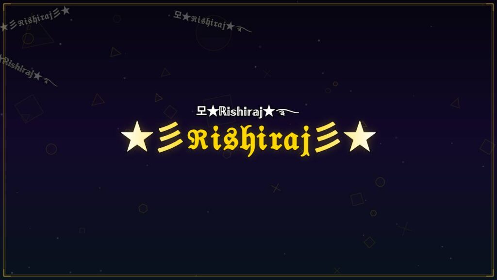 ★彡ℜ𝔦𝔰𝔥𝔦𝔯𝔞𝔧彡★ – Rishiraj Stylish Name