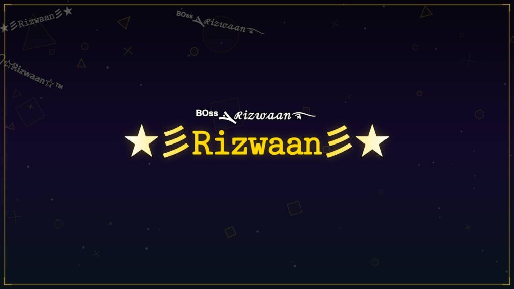 ★彡𝚁𝚒𝚣𝚠𝚊𝚊𝚗彡★ – Rizwaan Stylish Name