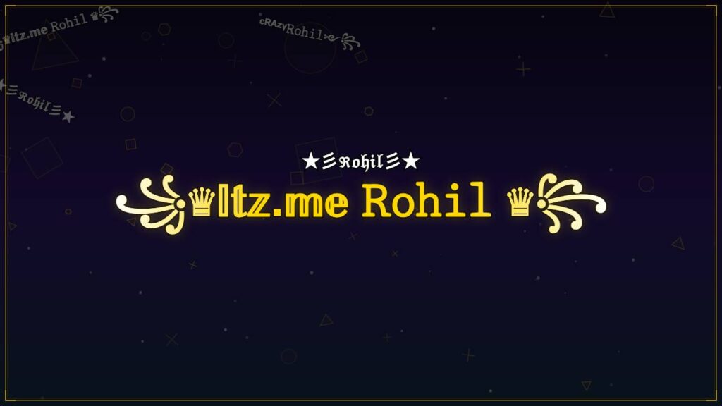 ꧁♛𝕀𝕥𝕫.𝕞𝕖 𝚁𝚘𝚑𝚒𝚕 ♛꧂ – Rohil Stylish Name