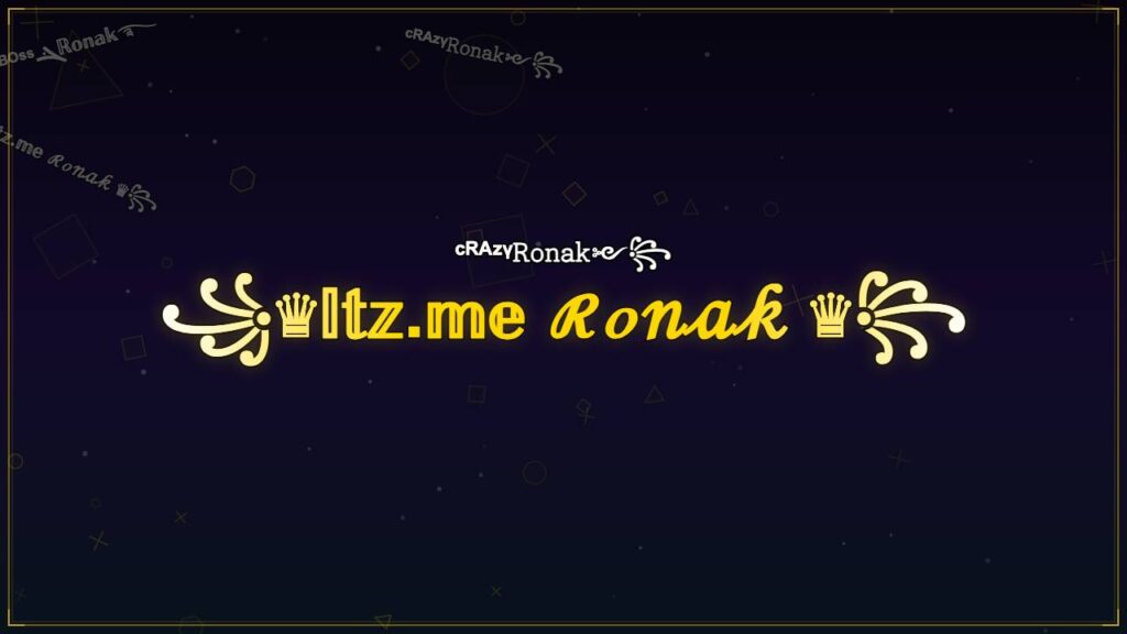 ꧁♛𝕀𝕥𝕫.𝕞𝕖 ℛℴ𝓃𝒶𝓀 ♛꧂ – Ronak Stylish Name