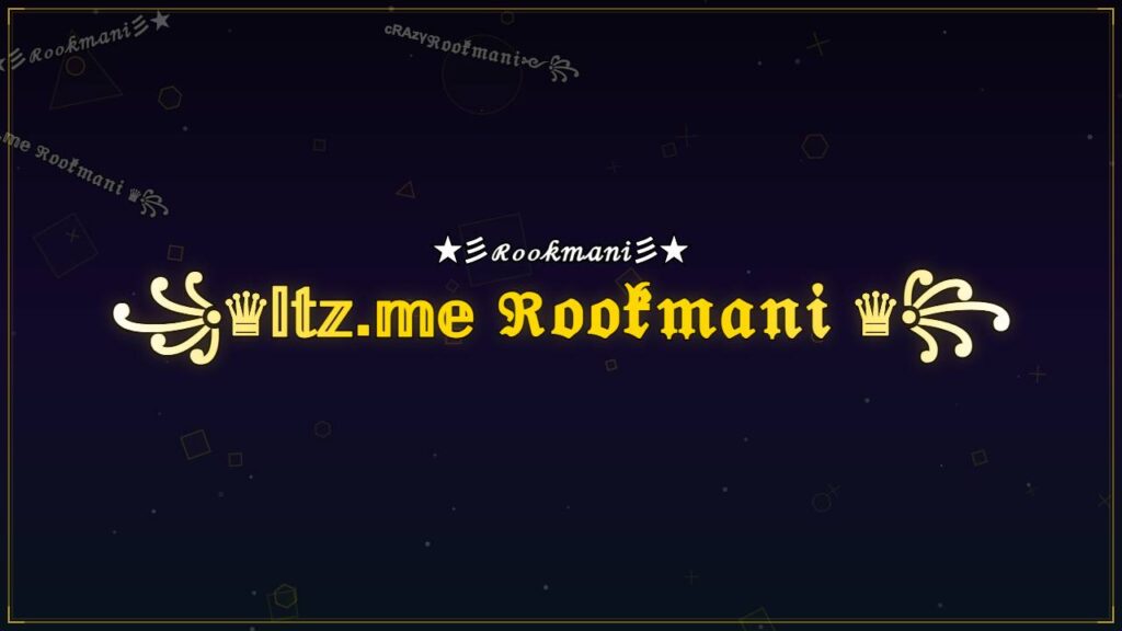 ꧁♛𝕀𝕥𝕫.𝕞𝕖 ℜ𝔬𝔬𝔨𝔪𝔞𝔫𝔦 ♛꧂ – Rookmani Stylish Name