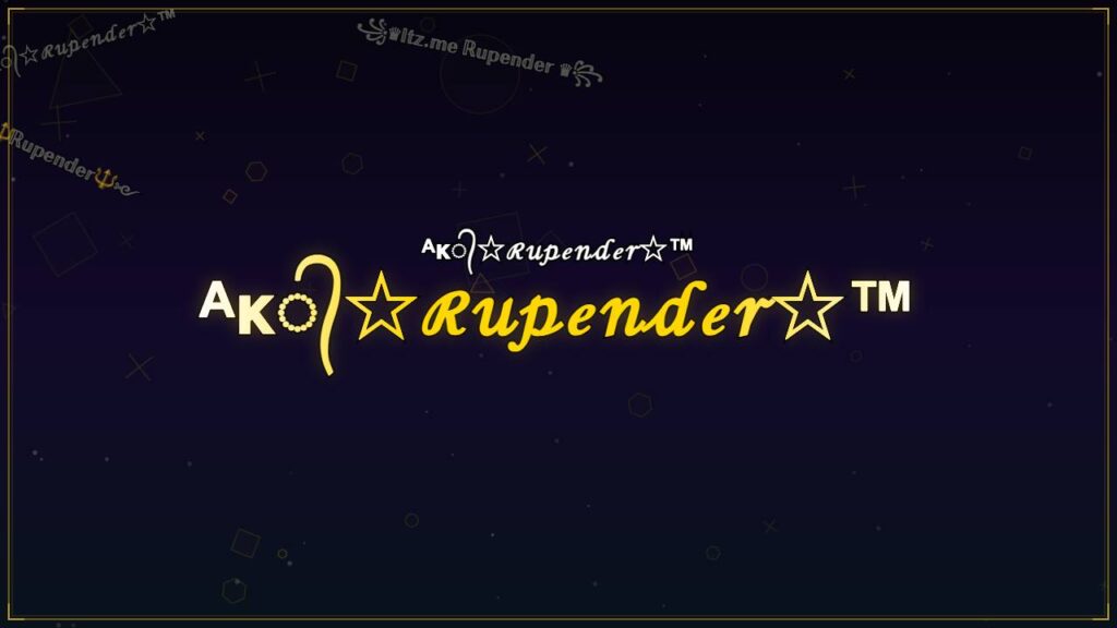 ᴬᴋ᭄☆ℛ𝓊𝓅ℯ𝓃𝒹ℯ𝓇☆™ – Rupender Stylish Name