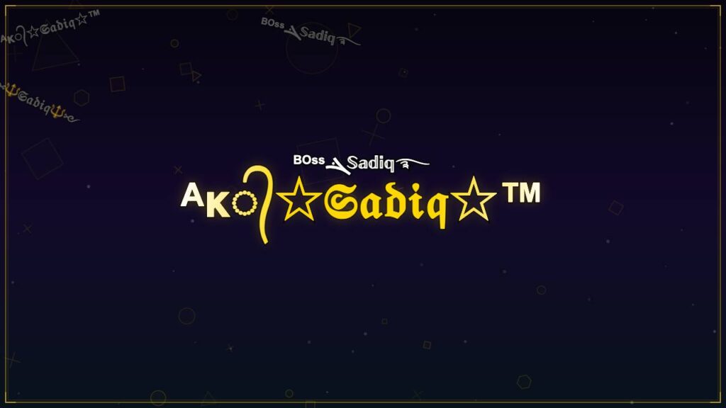 ᴬᴋ᭄☆𝔖𝔞𝔡𝔦𝔮☆™ – Sadiq Stylish Name
