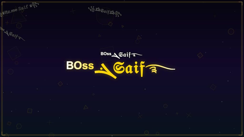 ᴮᴼˢˢܔ𝔖𝔞𝔦𝔣࿐ – Saif Stylish Name