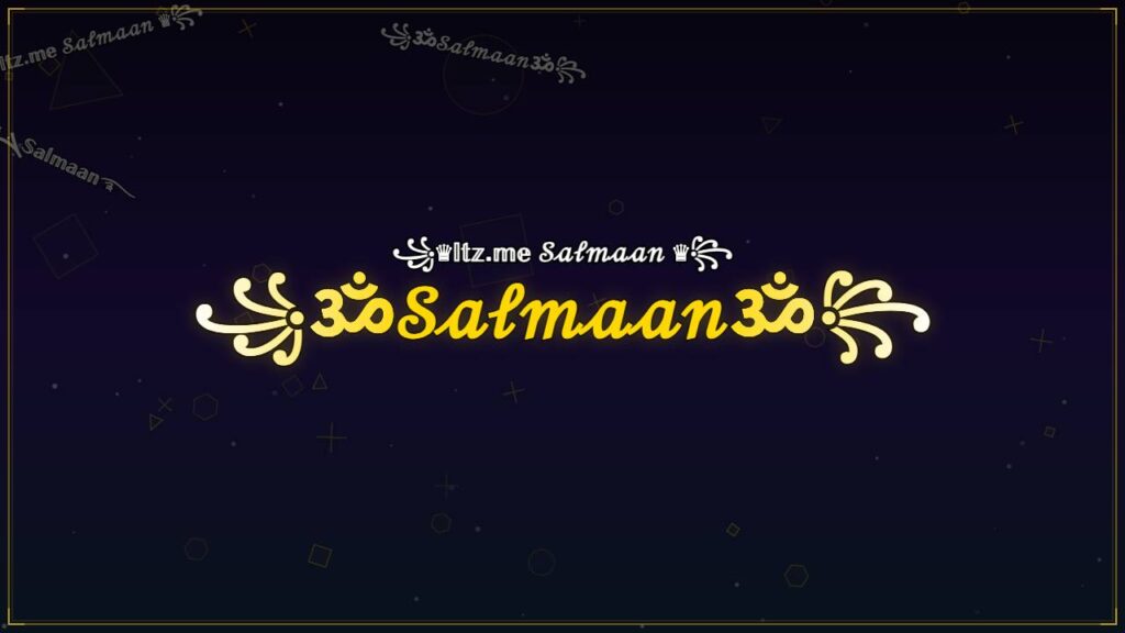 ꧁ॐ𝒮𝒶𝓁𝓂𝒶𝒶𝓃ॐ꧂ – Salmaan Stylish Name