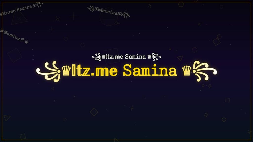 ꧁♛𝕀𝕥𝕫.𝕞𝕖 𝚂𝚊𝚖𝚒𝚗𝚊 ♛꧂ – Samina Stylish Name