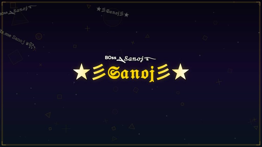 ★彡𝔖𝔞𝔫𝔬𝔧彡★ – Sanoj Stylish Name