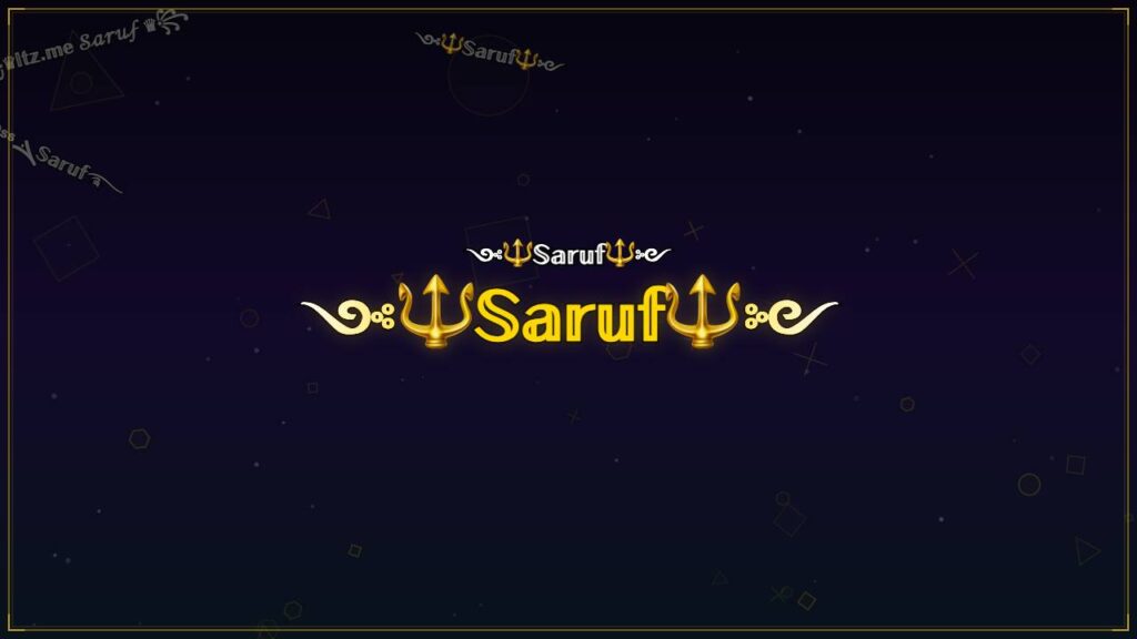 ༺🔱𝕊𝕒𝕣𝕦𝕗🔱༻ – Saruf Stylish Name