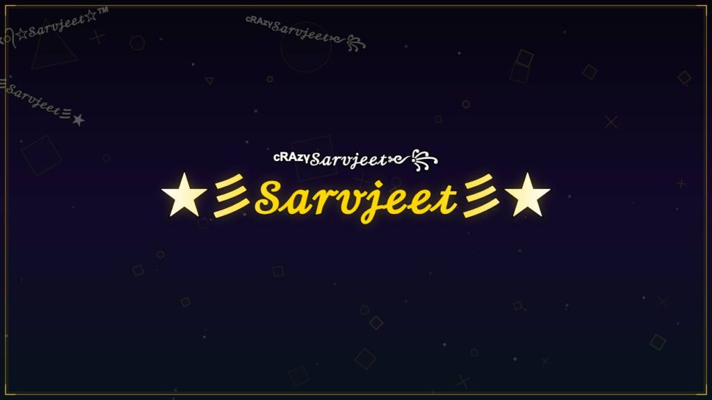 ★彡𝒮𝒶𝓇𝓋𝒿ℯℯ𝓉彡★ – Sarvjeet Stylish Name