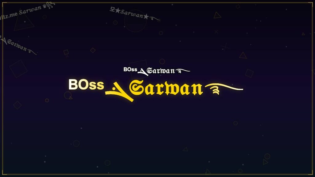 ᴮᴼˢˢܔ𝔖𝔞𝔯𝔴𝔞𝔫࿐ – Sarwan Stylish Name