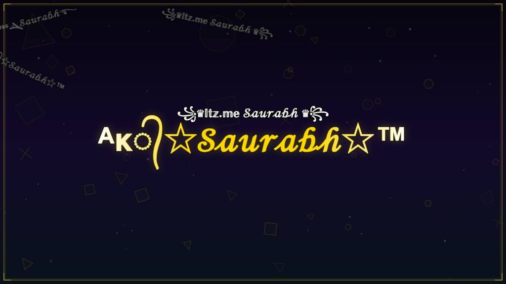 ᴬᴋ᭄☆𝒮𝒶𝓊𝓇𝒶𝒷𝒽☆™ – Saurabh Stylish Name