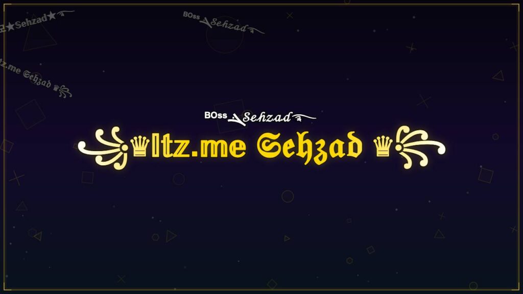 ꧁♛𝕀𝕥𝕫.𝕞𝕖 𝔖𝔢𝔥𝔷𝔞𝔡 ♛꧂ – Sehzad Stylish Name