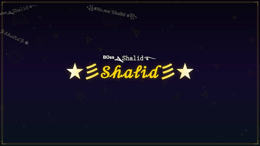 ★彡𝒮𝒽𝒶𝓁𝒾𝒹彡★ – Shalid Stylish Name