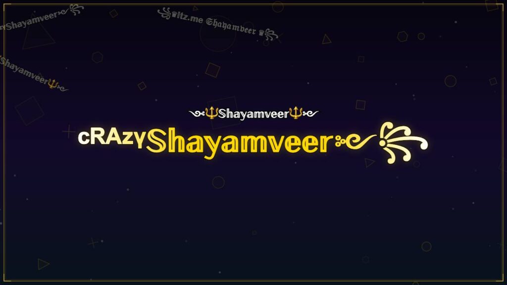 ᶜᴿᴬᶻᵞ𝕊𝕙𝕒𝕪𝕒𝕞𝕧𝕖𝕖𝕣༻꧂ – Shayamveer Stylish Name