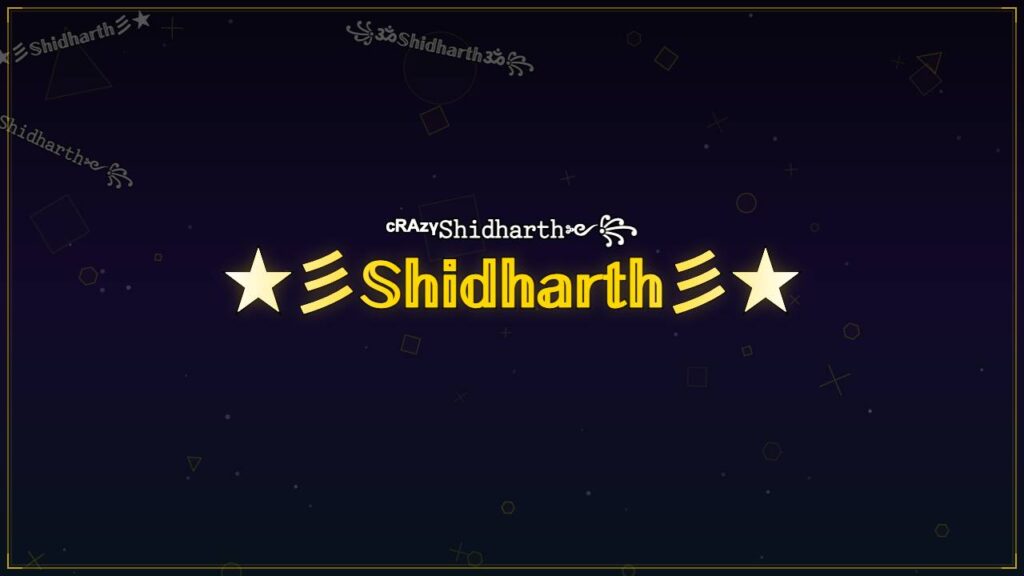 ★彡𝕊𝕙𝕚𝕕𝕙𝕒𝕣𝕥𝕙彡★ – Shidharth Stylish Name