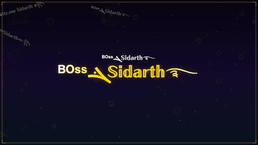 ᴮᴼˢˢܔ𝕊𝕚𝕕𝕒𝕣𝕥𝕙࿐ – Sidarth Stylish Name