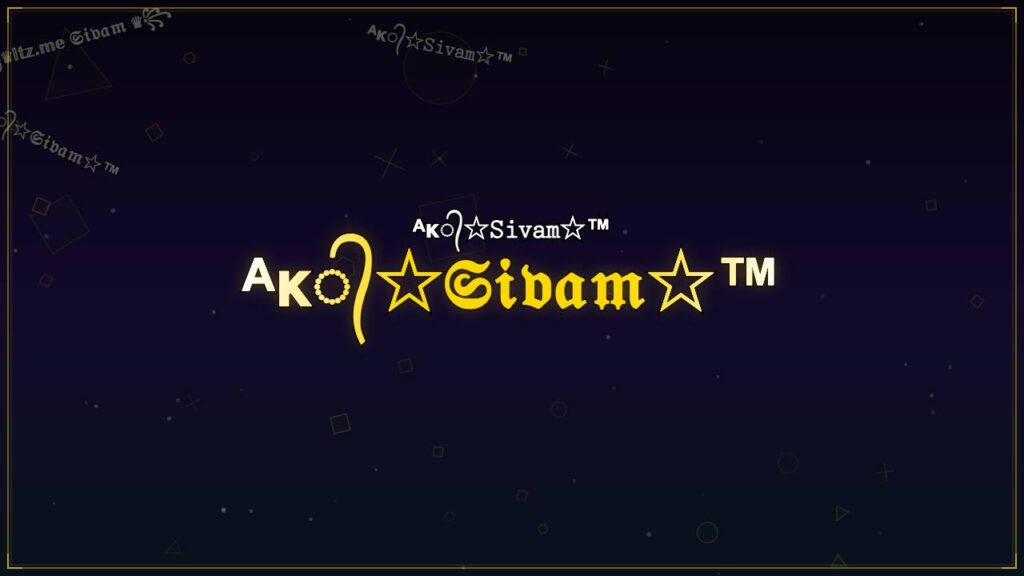 ᴬᴋ᭄☆𝔖𝔦𝔳𝔞𝔪☆™ – Sivam Stylish Name