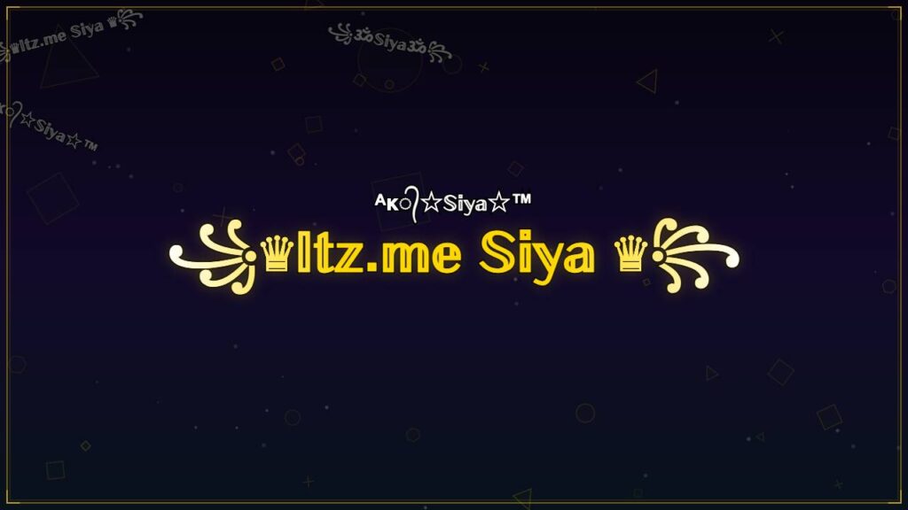 ꧁♛𝕀𝕥𝕫.𝕞𝕖 𝕊𝕚𝕪𝕒 ♛꧂ – Siya Stylish Name