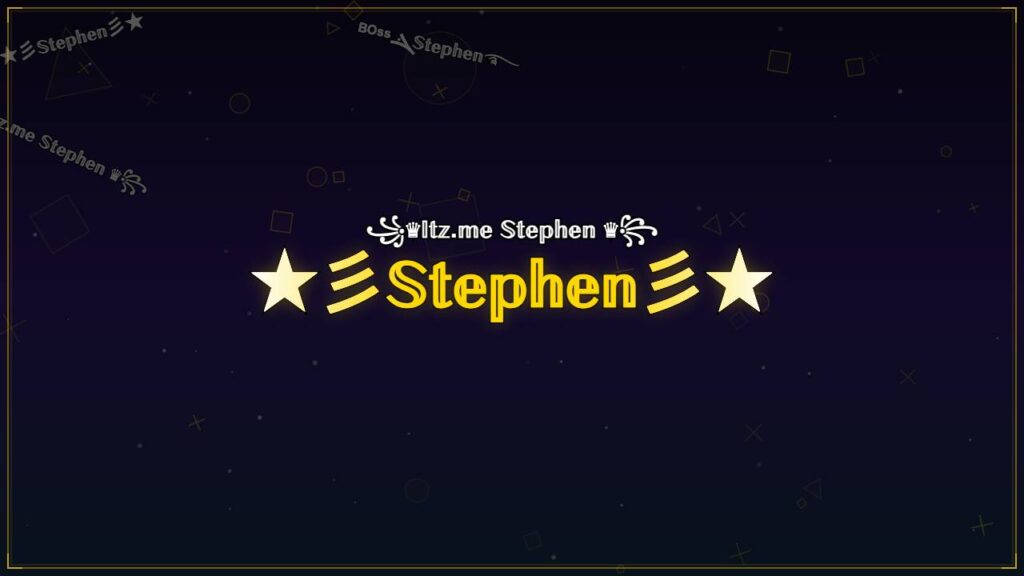 ★彡𝕊𝕥𝕖𝕡𝕙𝕖𝕟彡★ – Stephen Stylish Name