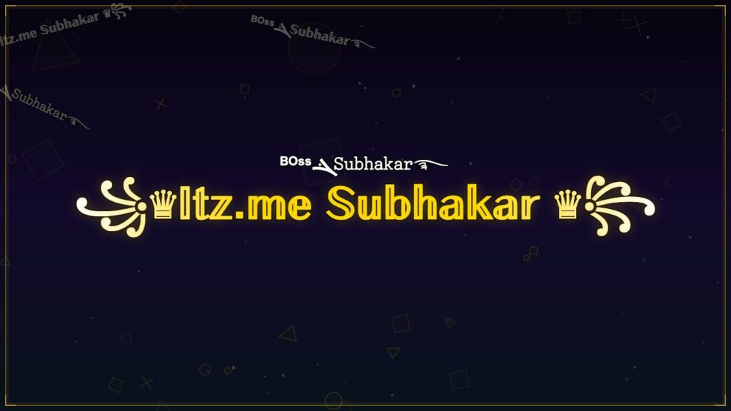 ꧁♛𝕀𝕥𝕫.𝕞𝕖 𝕊𝕦𝕓𝕙𝕒𝕜𝕒𝕣 ♛꧂ – Subhakar Stylish Name
