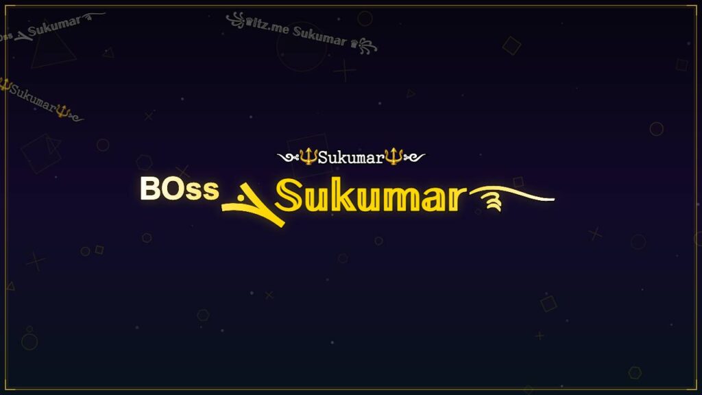 ᴮᴼˢˢܔ𝕊𝕦𝕜𝕦𝕞𝕒𝕣࿐ – Sukumar Stylish Name